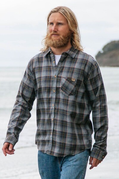  Rapanui Men's Cotton Flannel Shirt 