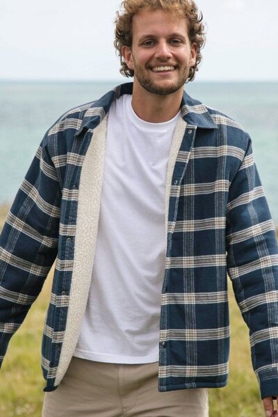  Rapanui Men's Sherpa Lined Flannel Jacket 