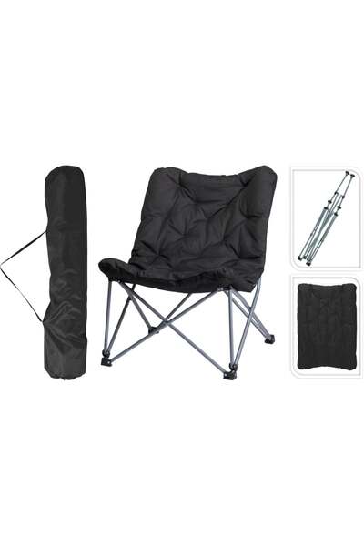  Redcliffs Padded Folding Moon Camping Chair + Carry Bag 