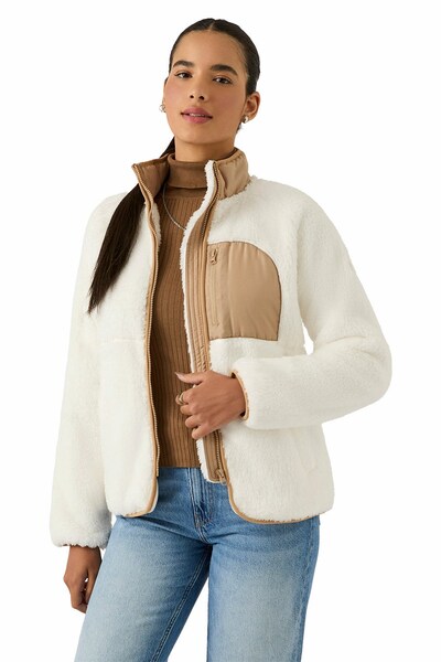  Reebok Double Monkey Fleece Womens Jacket 
