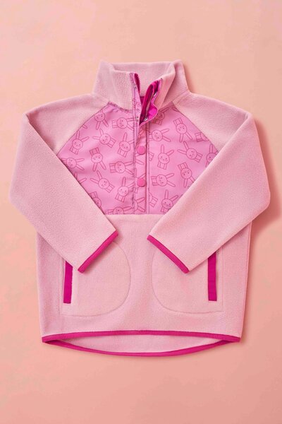  Roarsome Hop The Bunny Kids Mid Layer Fleece 