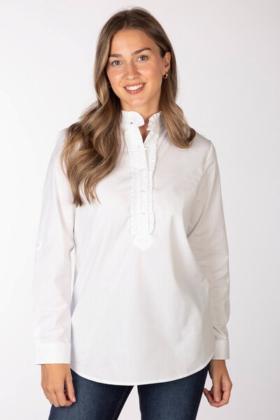  Rydale Ivy Womens Overhead Ruffled Shirt 