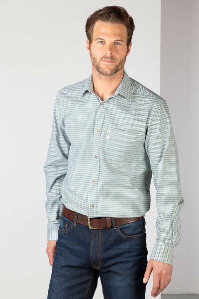  Rydale Millington Mens Long Sleeved Country Check Shirt 