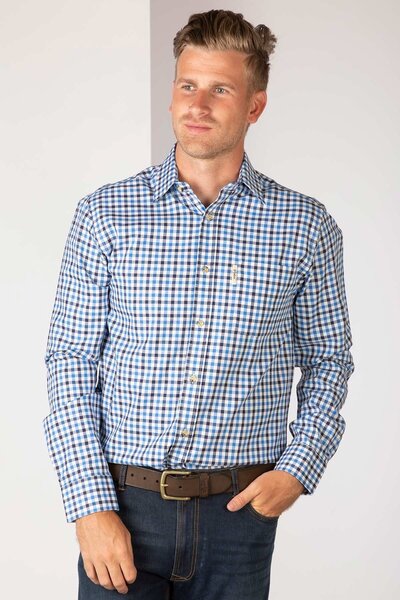  Rydale Richmond Mens Long Sleeved Country Check Shirt 