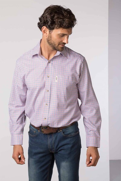  Rydale Shipley Mens Long Sleeved Country Check Shirt 