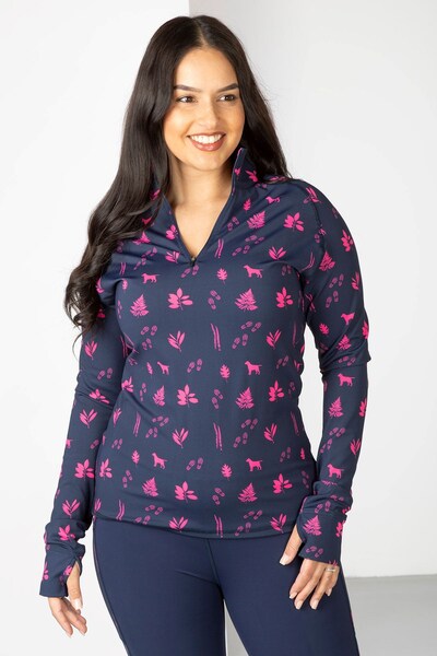  Rydale Skerne Ladies Patterned Sports Top 