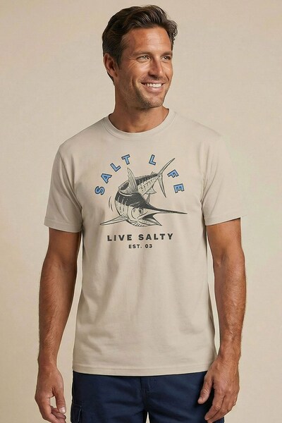  Salt Life Marlin Rush Retro Mens T Shirt 
