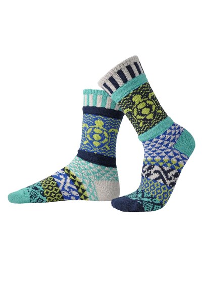 Solmate Save The Turtles Ocean Crew Mismatch Unisex Socks 