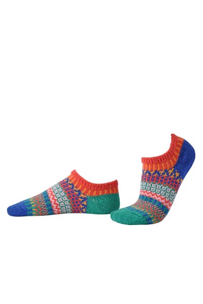  Solmate Unisex Mismatched Patterned Ankle Trainer Socks 