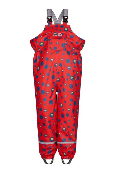  Spotty Otter Kids Forest Leader Fleece Lined Printed Dungarees 