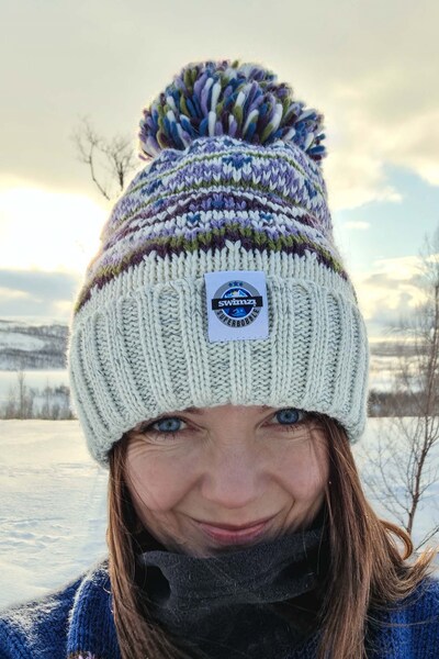  Super Bobble Heather Fairisle Reflective Super Bobble Hat 