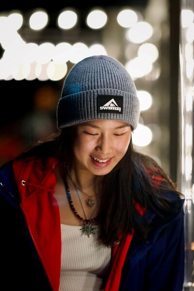  Super Bobble Silver Grey Chunky Knit Unisex Beanie 