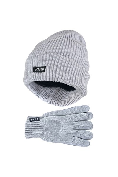  Thmo Ladies Thinsulate Chenille Hat & Gloves Set 