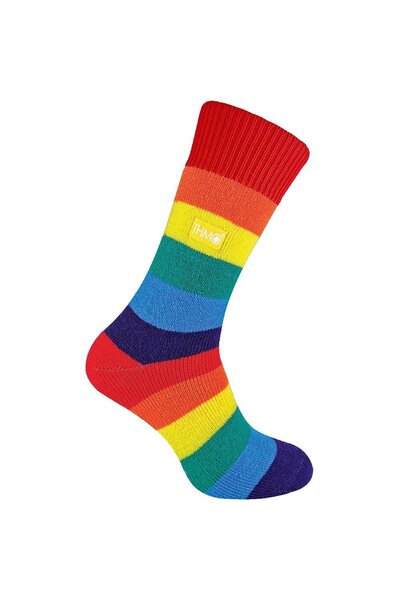  Thmo Mens & Ladies Rainbow Thermal Socks 