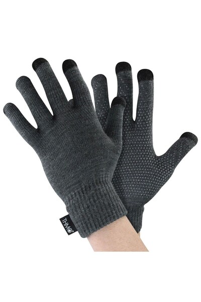  Thmo Mens Touchscreen Gloves With Grips 