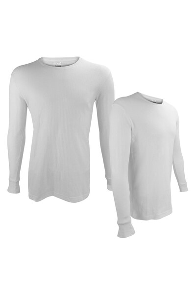  Thmo 2 Pack Mens Thermal Fleece Base Layer Top 