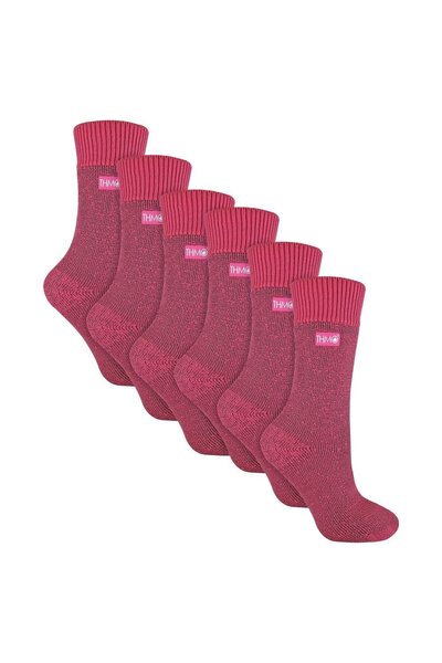  Thmo 6 Pairs Ladies Soft Breathable Thermal Socks 