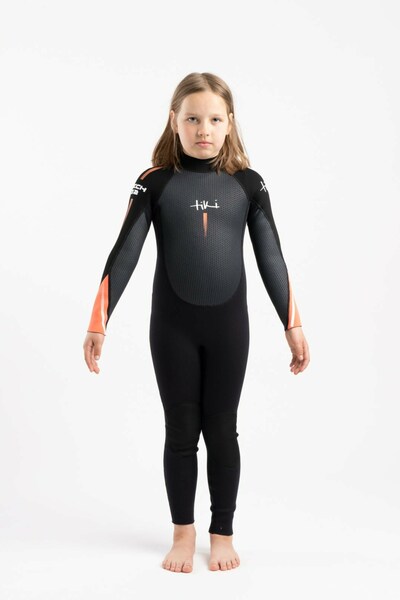  Tiki Surf Junior Tech 3/2 F/l Steamer Back Zip Wetsuit 