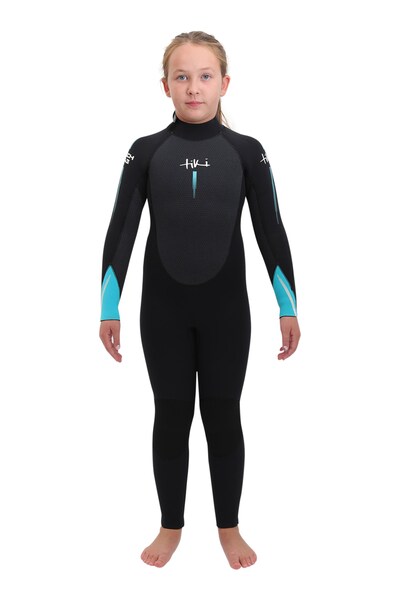  Tiki Surf Tech Kids 5/4/3 Gbs Steamer Back Zip Wetsuit 