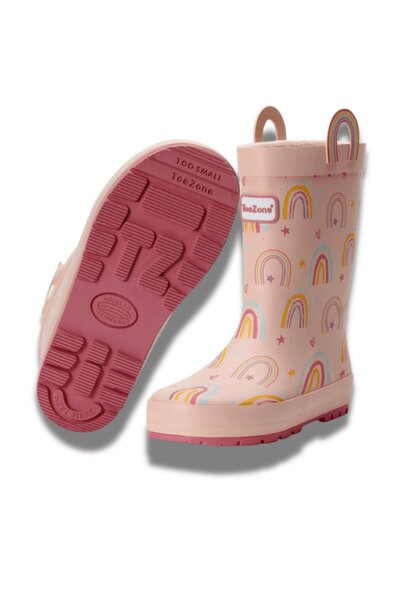  Toezone Etta Kids Rainbow Waterproof Rain Wellies 