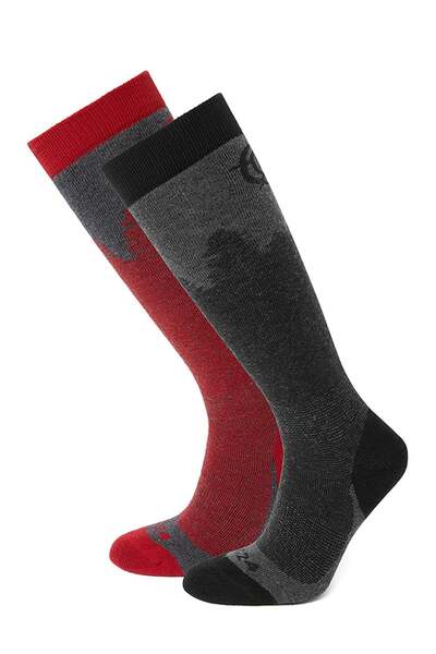  Tog24 Aprica 2 Pack Men Ski Socks 