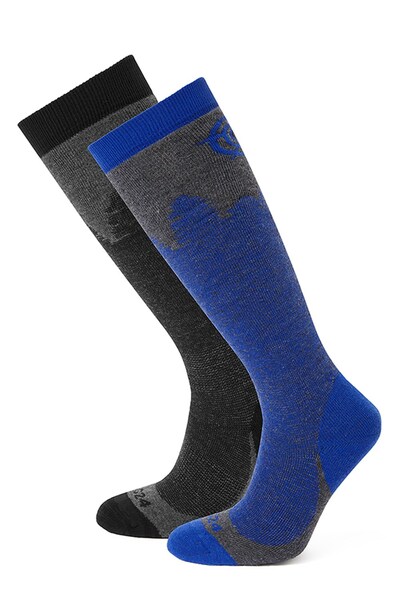  Tog24 Aprica 2 Pack Men Ski Socks 
