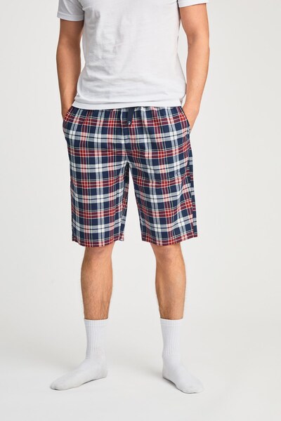 Tokyo Laundry Cotton Mens Checked Lounge Shorts 