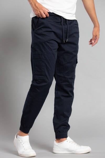  Tokyo Laundry Cotton Mens Drawstring Cargo Trousers 