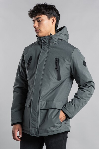  Tokyo Laundry Mens Hooded Padded Jacket With Microfleece Lining 