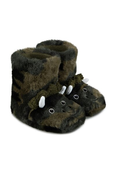 Totes Kids Dino Boot Slippers 
