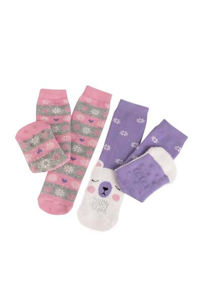  Totes Kids Original Slipper Sox Twin Pack 