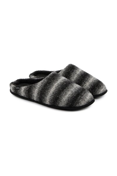  Totes Mens Knitted Ombre Mule Slipper 