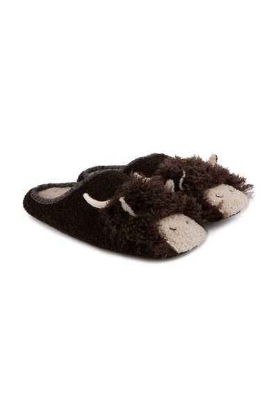  Totes Mens Novelty Applique Mule Slippers 