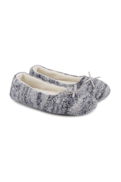  Totes Womens Knitted Ballet Slippers 