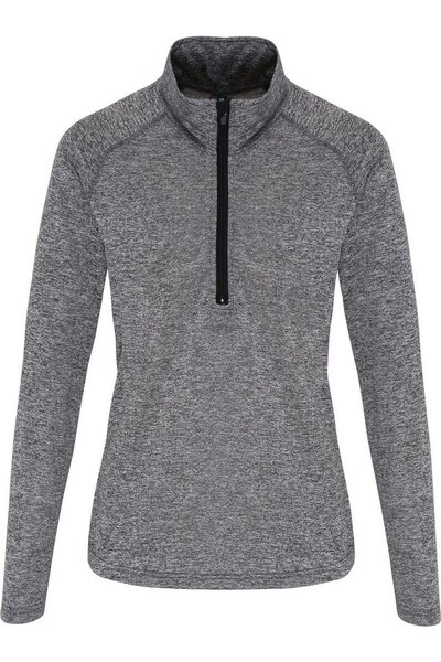  Tridri Performance Womens Long Sleeve Quarter Zip Top 