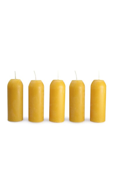  Uco 12 Hour Natural Beeswax Candles, 3 Pack 