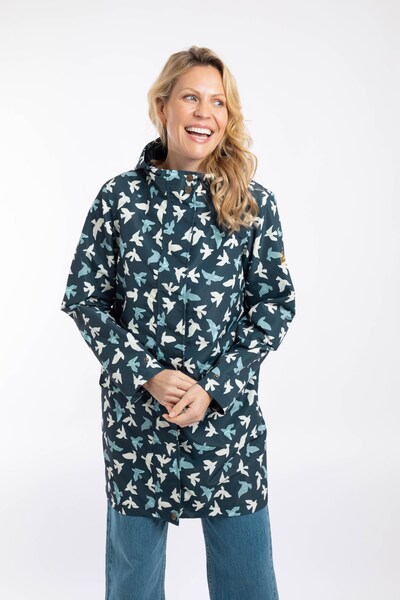  Weird Fish Alinda Womens Printed Waterproof Jacket 