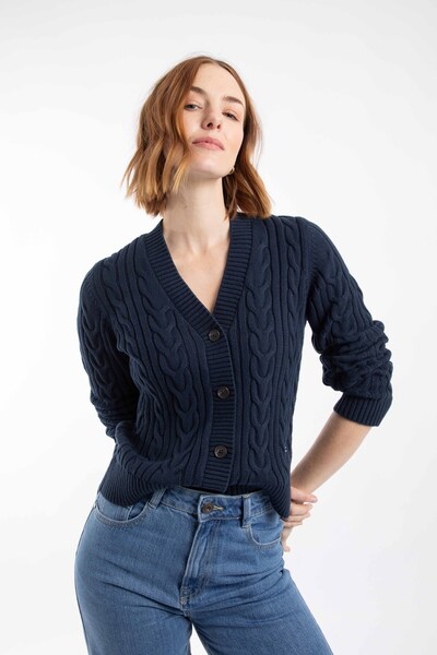  Weird Fish Constance Womens Cable Knit Cardigan 
