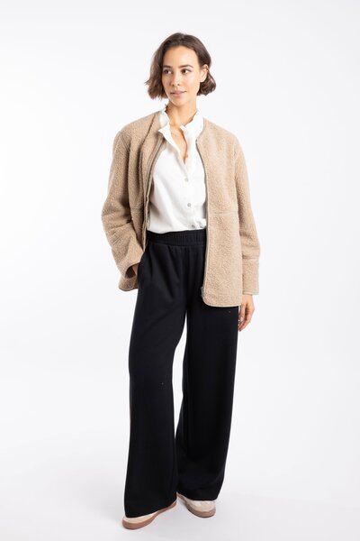  Weird Fish Gleason Womens Faux Shearling Jacket 