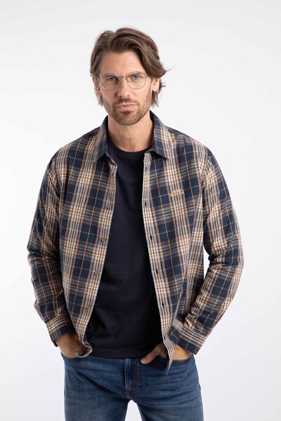  Weird Fish Lando Mens Long Sleeve Check Shirt 