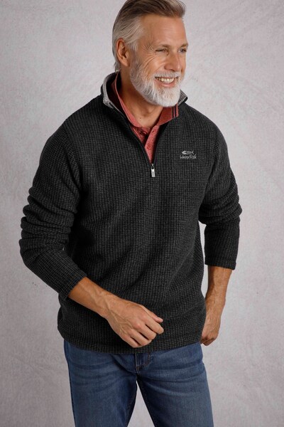  Weird Fish Newark Mens 1/4 Zip Grid Fleece 