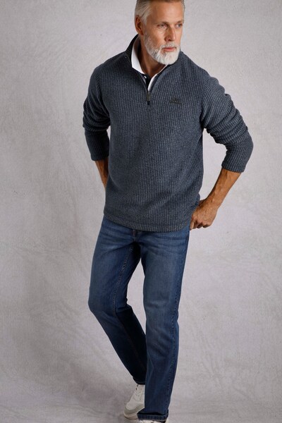  Weird Fish Newark Mens 1/4 Zip Grid Fleece 