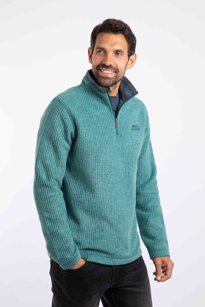 Weird Fish Newark Mens 1/4 Zip Grid Fleece 