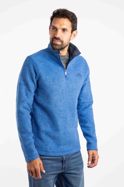  Weird Fish Newark Mens 1/4 Zip Grid Fleece 