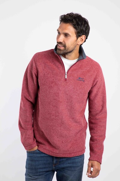  Weird Fish Newark Mens 1/4 Zip Grid Fleece 