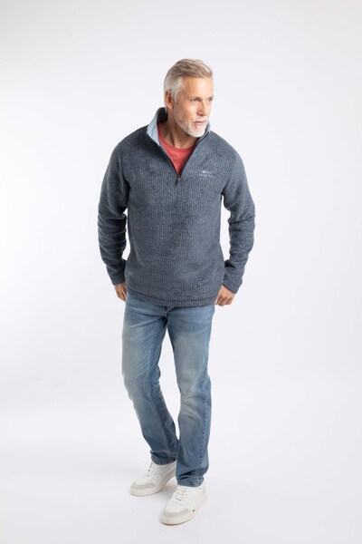  Weird Fish Newark Mens 1/4 Zip Grid Fleece 