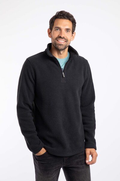  Weird Fish Newport Mens 1/4 Zip Ribbed Fleece 