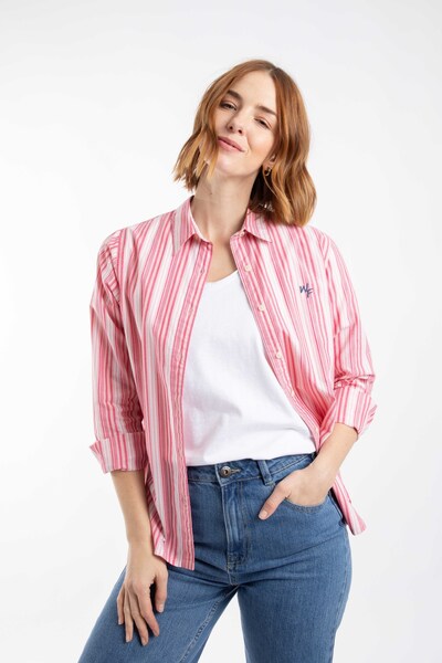  Weird Fish Roscoe Womens Striped Boyfriend Shirt 
