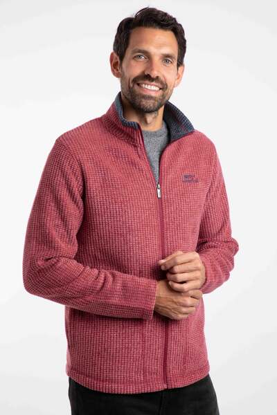  Weird Fish Shires Mens Full Zip Grid Fleece 