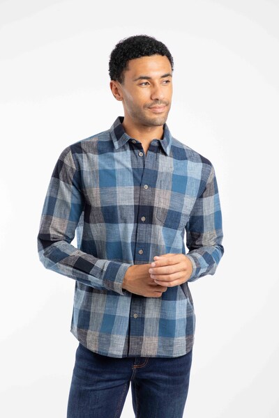 Weird Fish Sode Mens Long Sleeve Check Shirt 